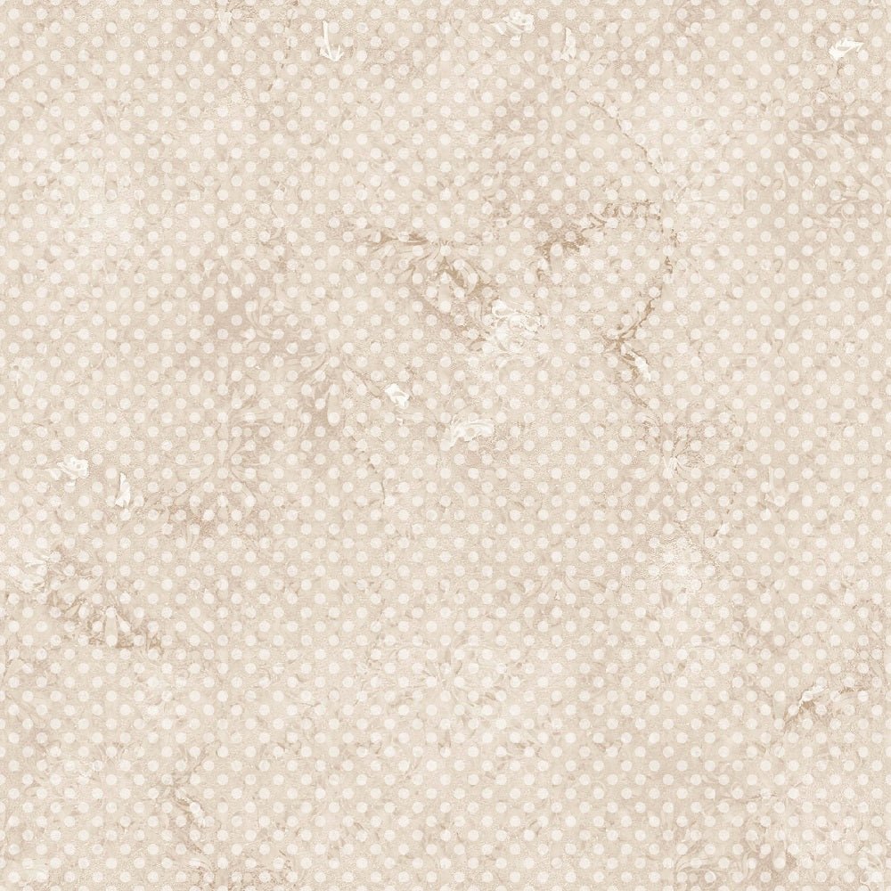 Watercolor Polka Dots Fabric - Tan