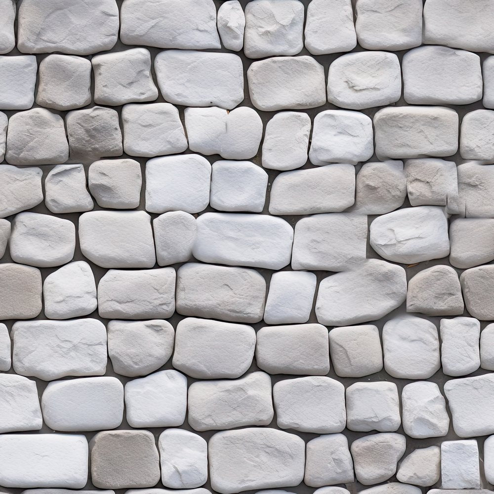 White Stone Texture Pattern #7 Fabric