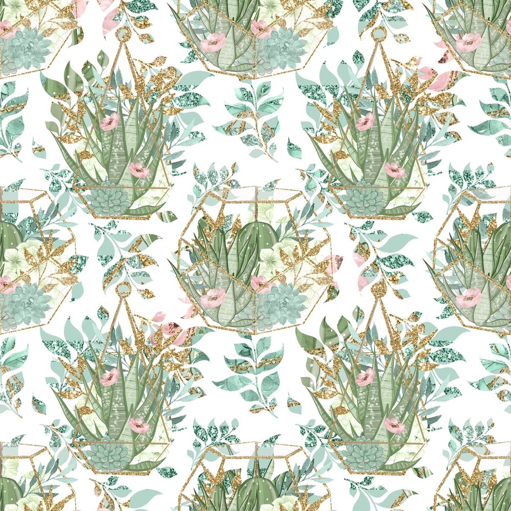 Sweet Succulents Main Fabric