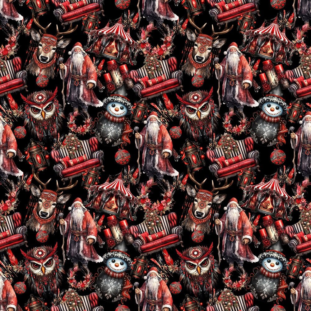 Tribal Christmas Fabric