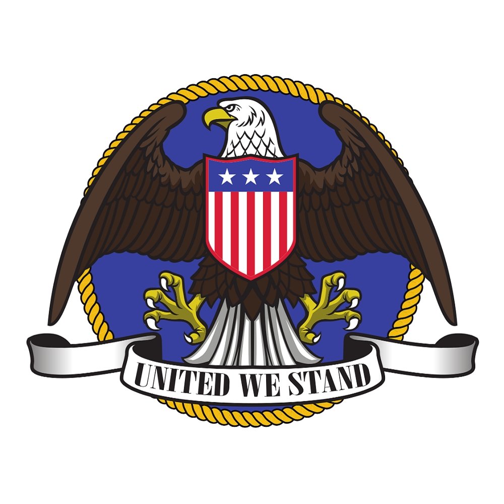 United We Stand Eagle Fabric Panel