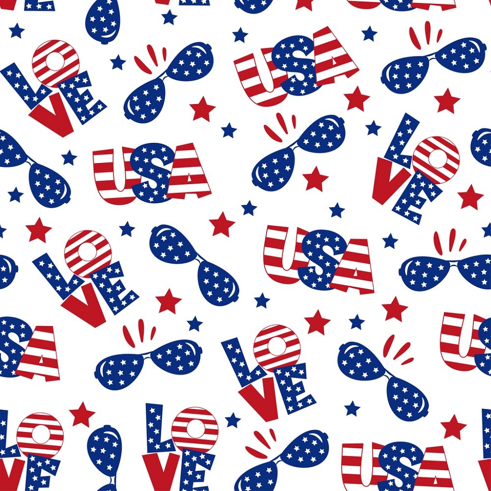 USA Sun Glasses Fabric
