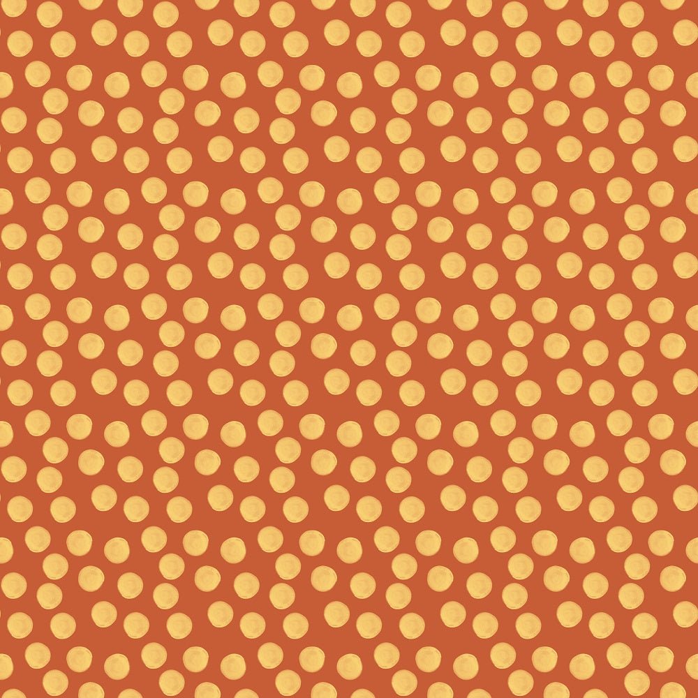 Wild West Yellow Dots Fabric
