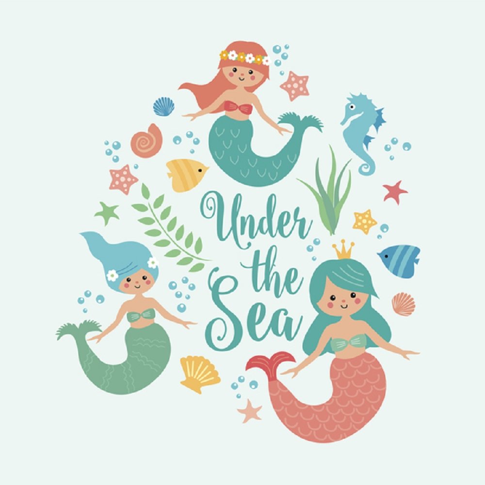 Under The Sea Fabric Panel