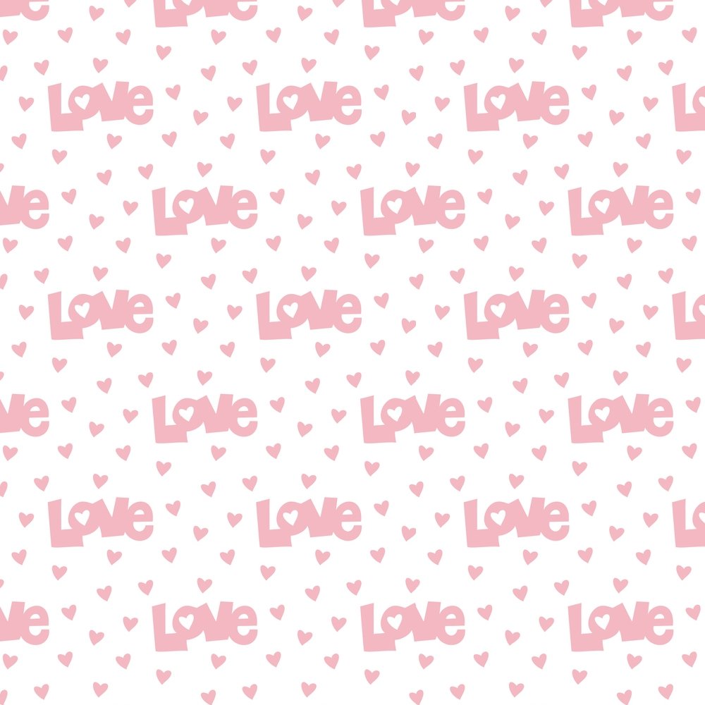 Valentine Love Font Fabric