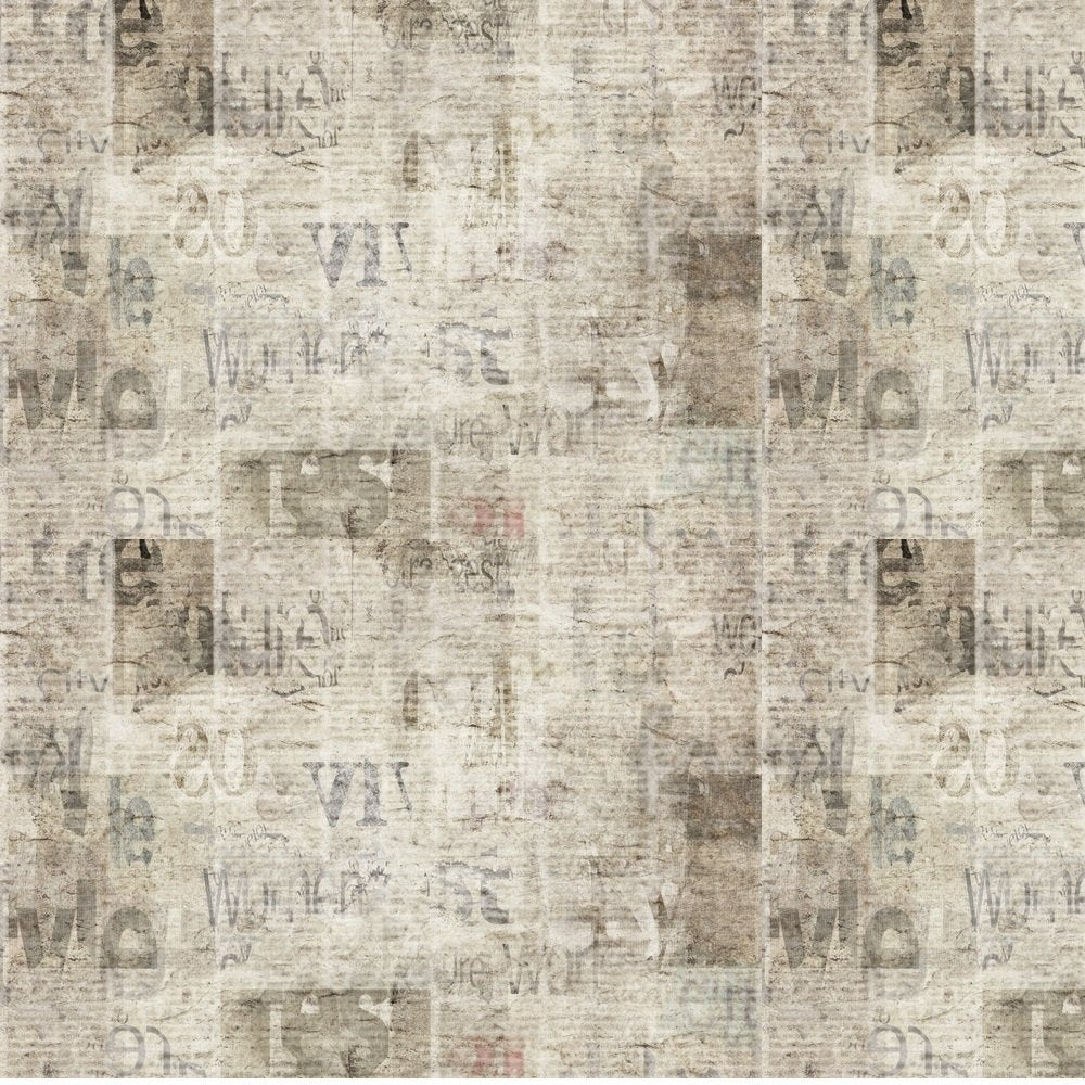 Vintage Newspaper Fabric