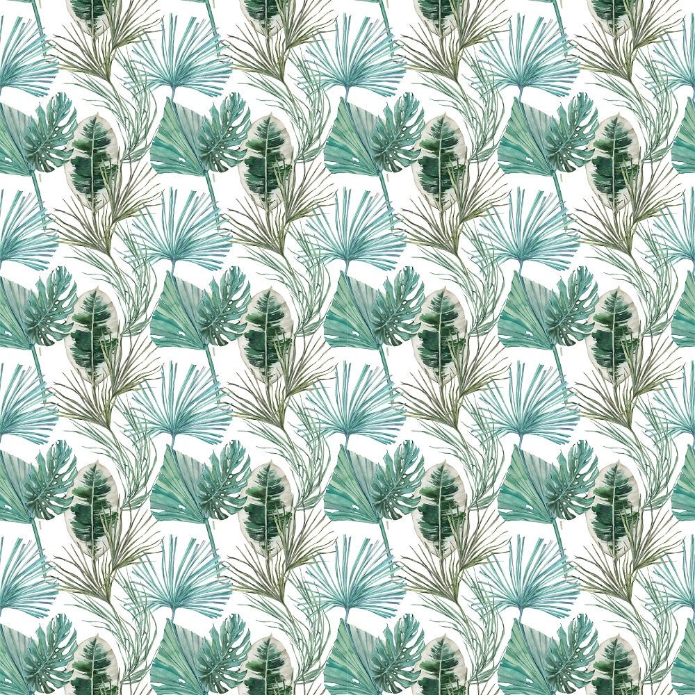Tropical Love Leaves Fabric - Multi