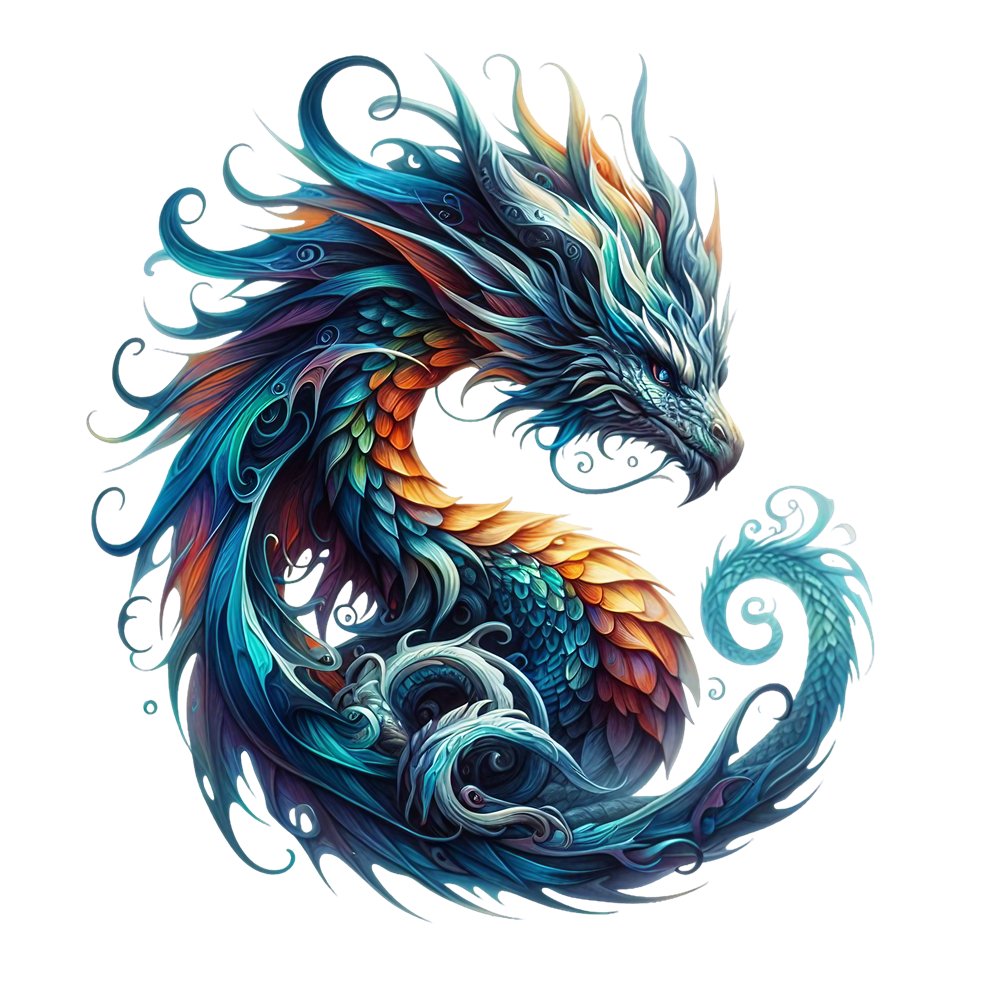 The Dragon Lair Dragon #34 Fabric Panel