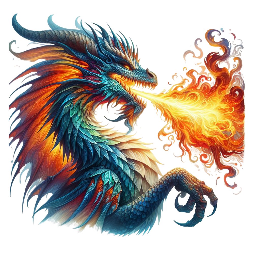 The Dragon Lair Dragon #43 Fabric Panel