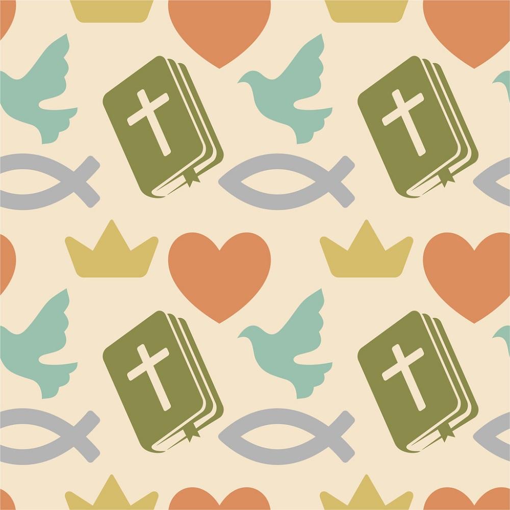 The Good Book Fabric - Tan