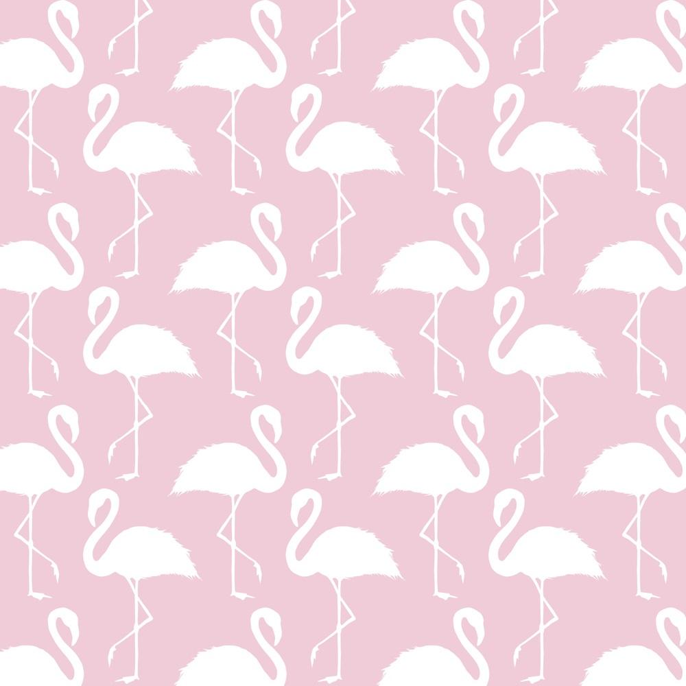 Trendy Flamingo Allover Fabric - Pink