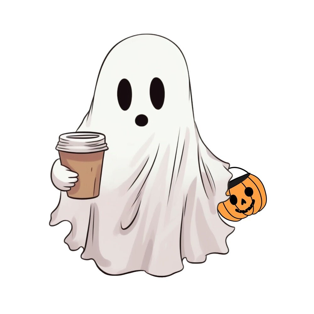 Trick or Treat but with Coffee Fabric Panel