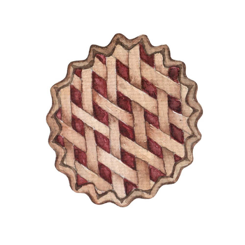 Triple-Berry Pie Fabric Panel