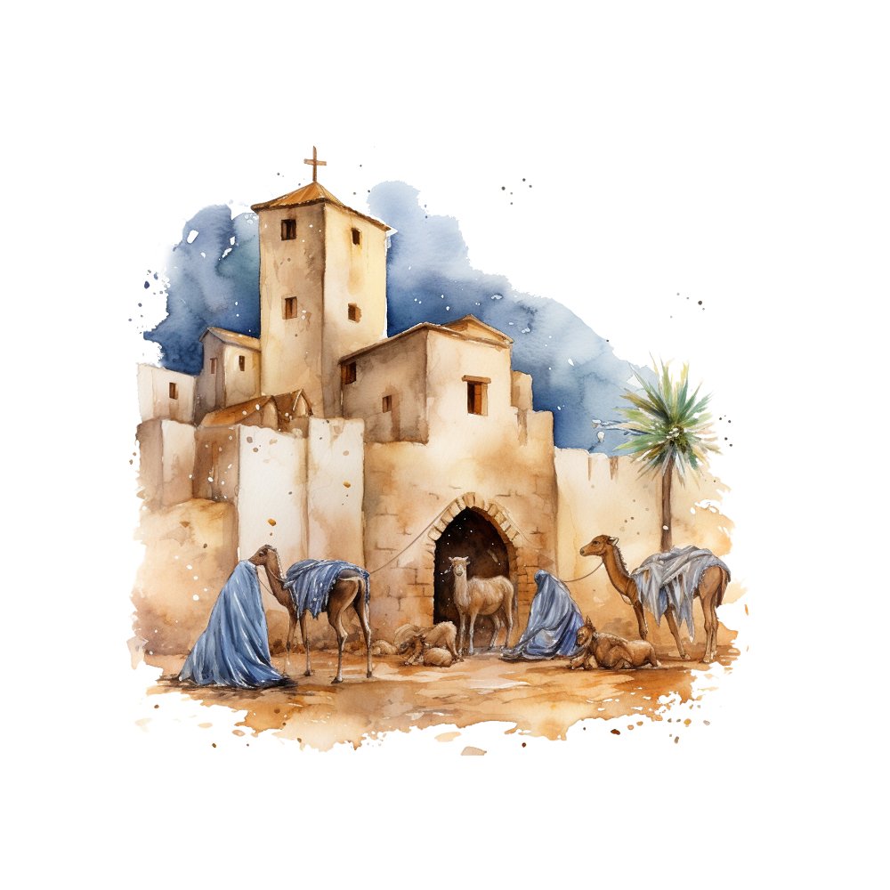 The City of Bethlehem #2 Fabric Panel
