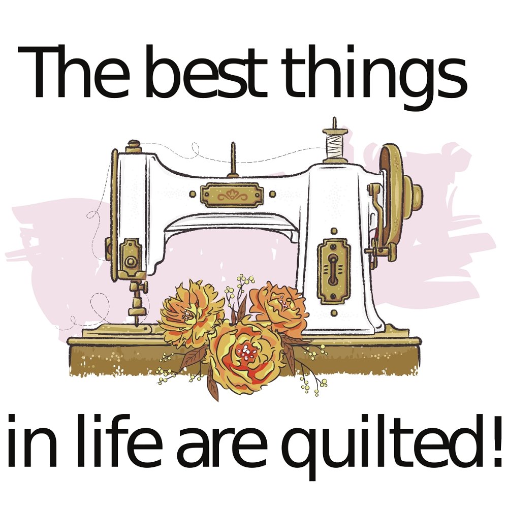 The Best Things In Life Are Quilted Fabric Panel