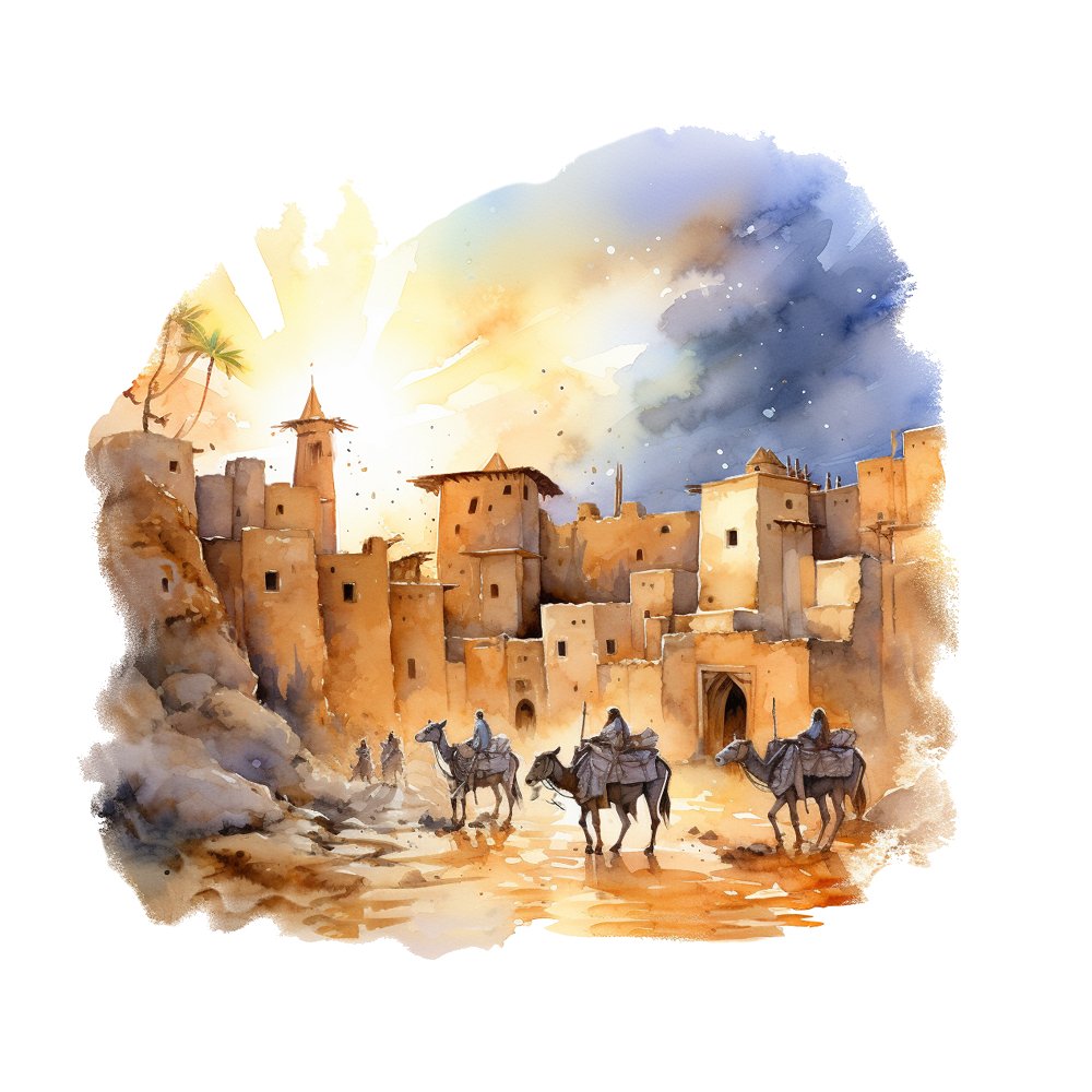 The City of Bethlehem #3 Fabric Panel