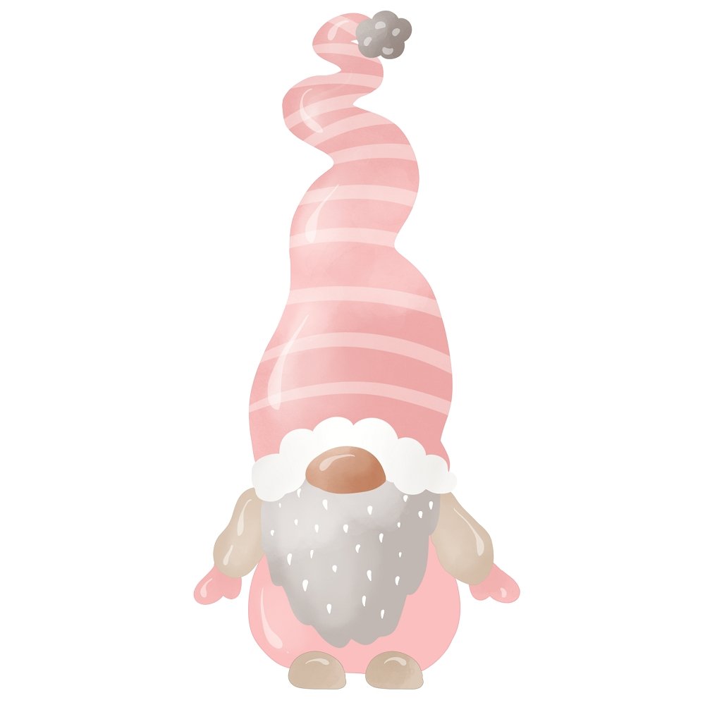 Sweet Christmas Gnomes #1 Fabric Panel