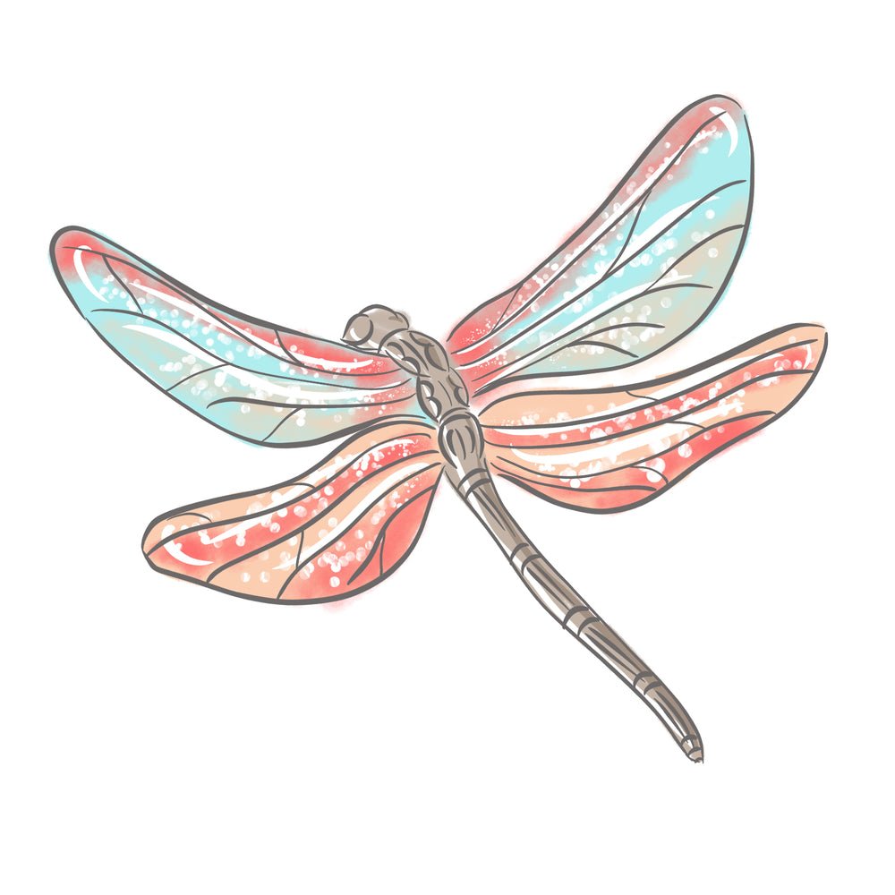 Sweet Dragonfly #3 Fabric Panel