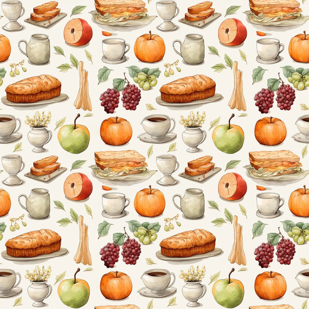 Thanksgiving Meal #3 Fabric