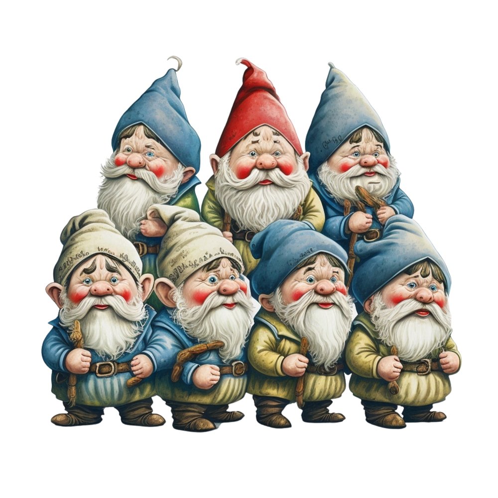 The 7 Dwarfs #1 Fabric Panel