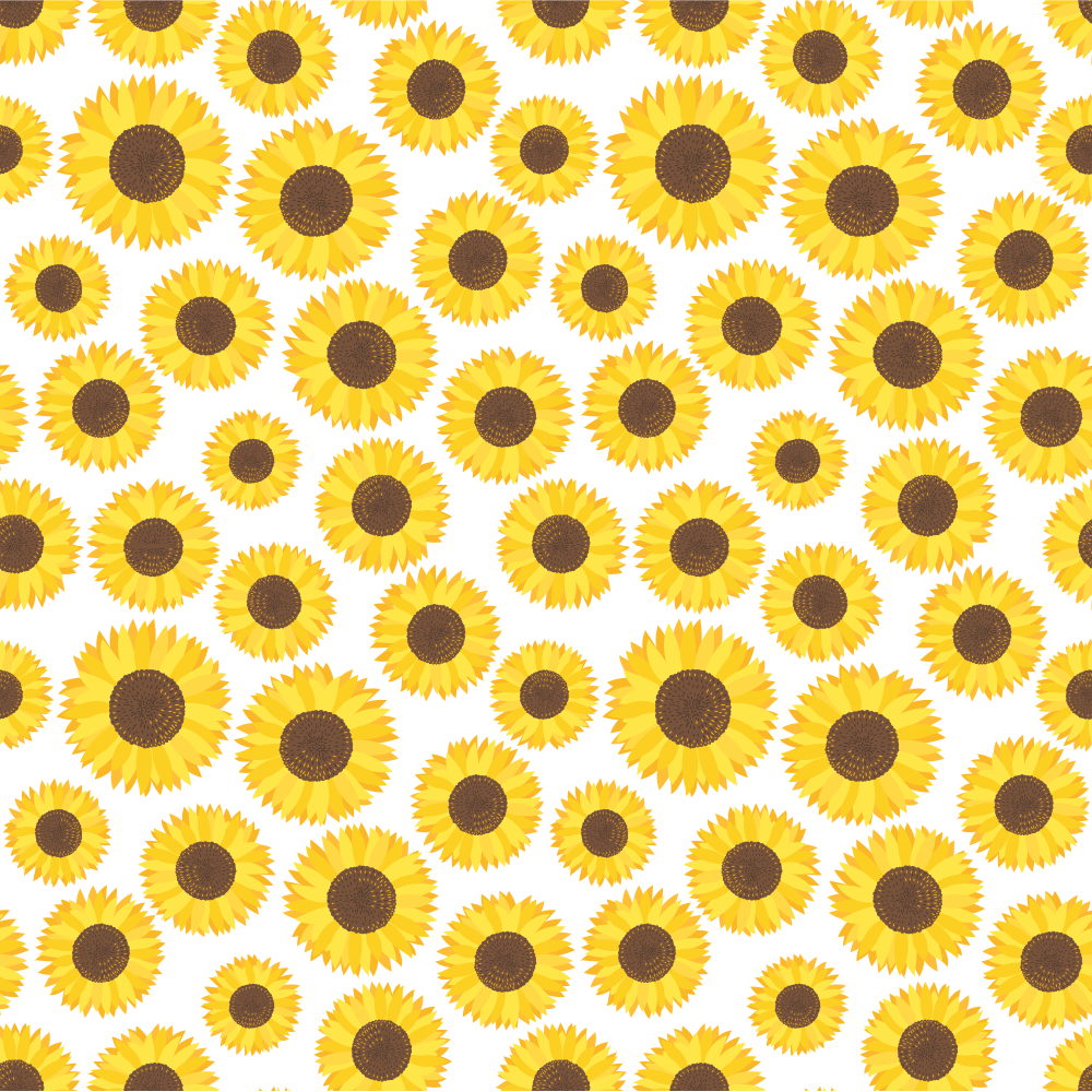 Sunflowers and Bees Allover Fabric