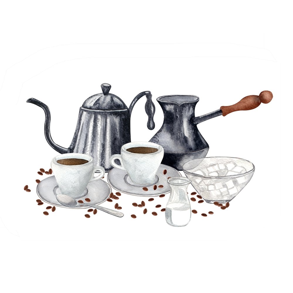 Table Coffee Set Fabric Panel