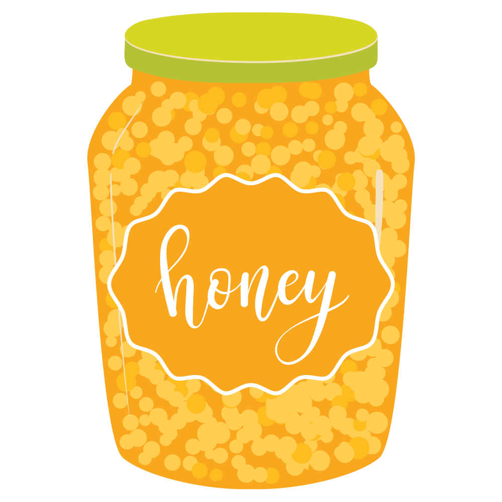 Sunflowers and Bees Jar Fabric Panel