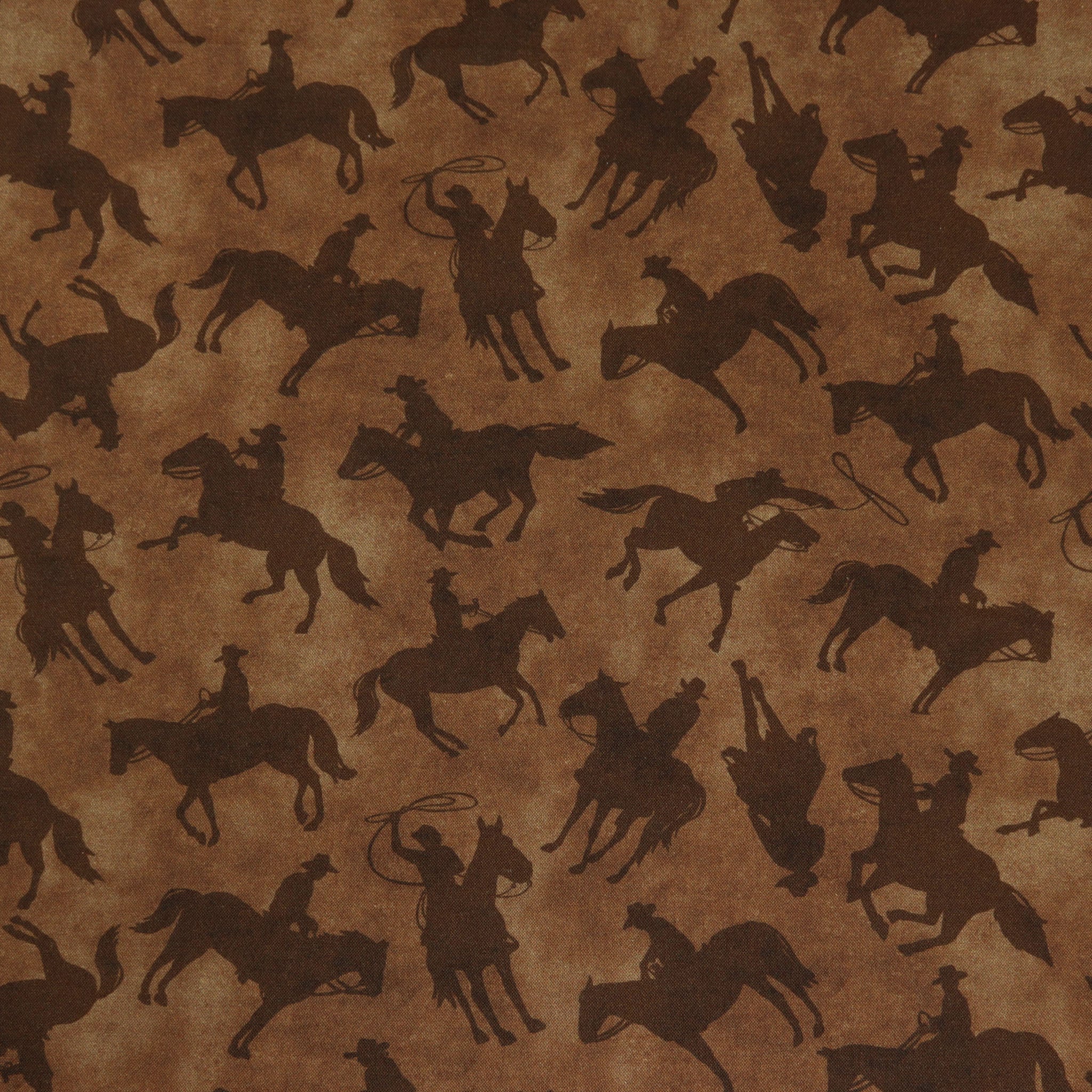 Yellowstone 108" Fabric Collection - Cowboys Saddle Brown 108"
