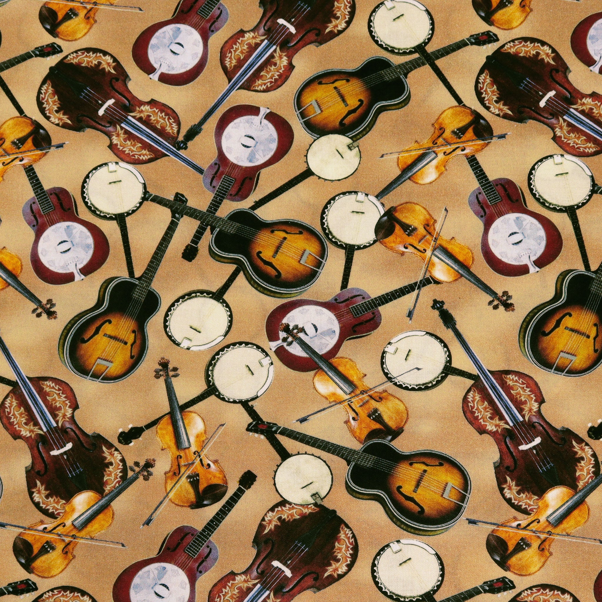 Yellowstone Fabric Collection - Country Music Light Brown