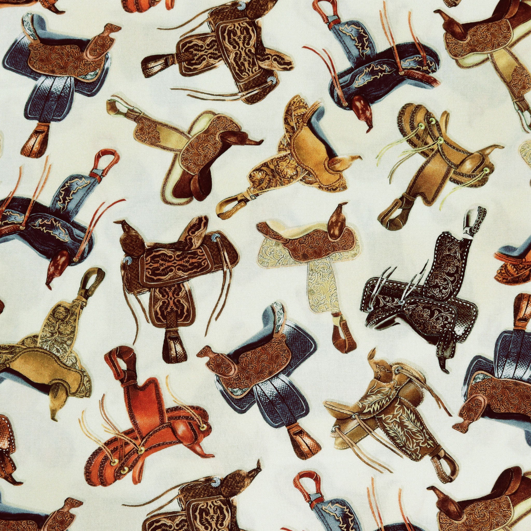 Yellowstone Fabric Collection - In The Saddle Ecru