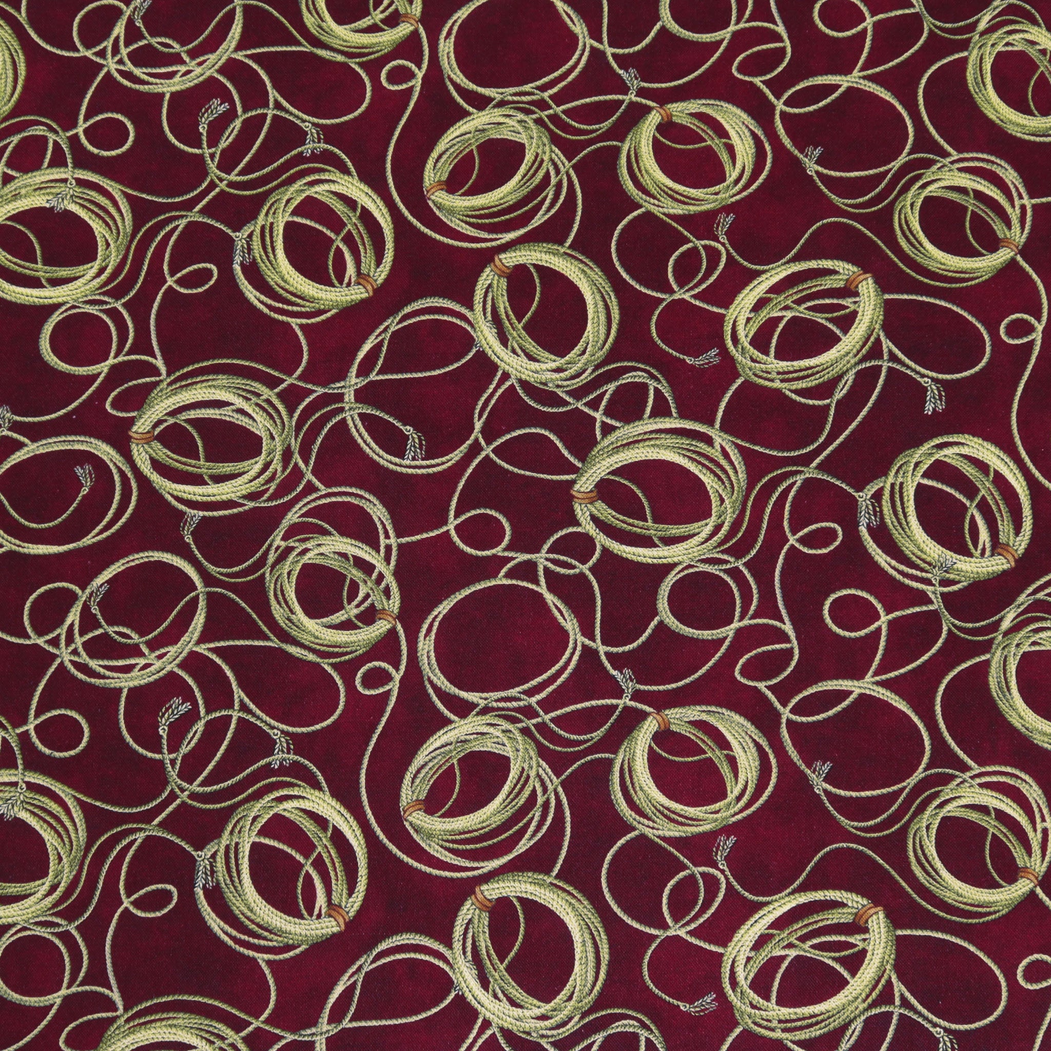 Yellowstone Fabric Collection - Lasso Brick Red