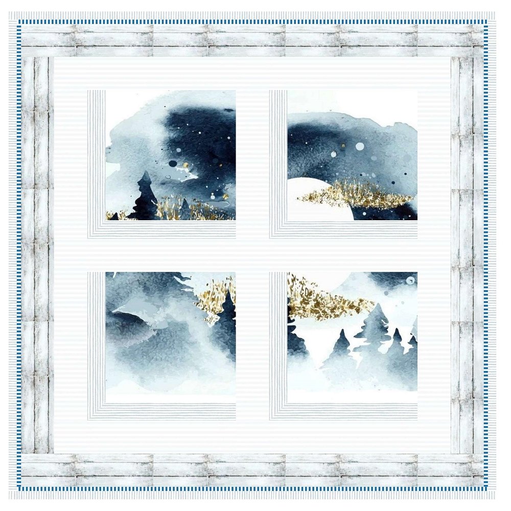 Window to the World - Night Sky Wall Hanging 29 1/2" x 29 1/2"