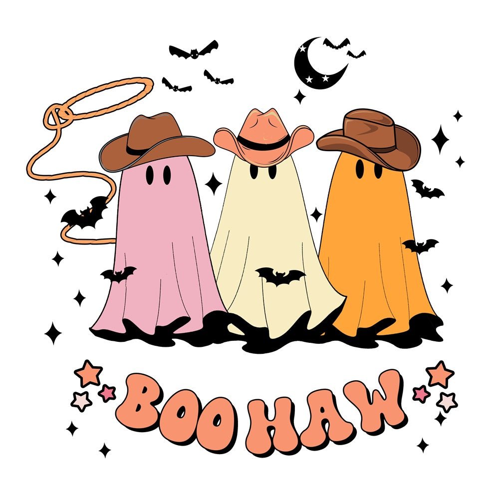 Western Ghostly Trio Fabric Panel