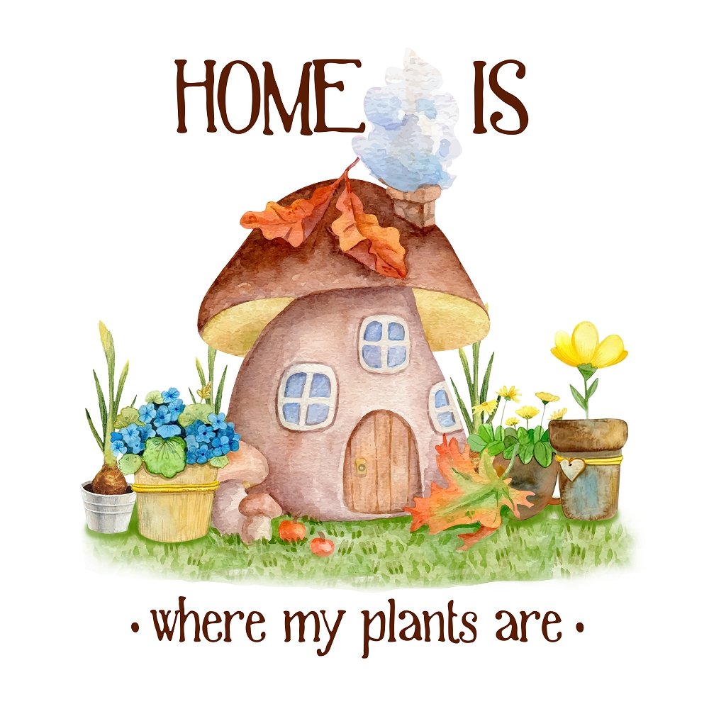 Where My Plants Are Fabric Panel