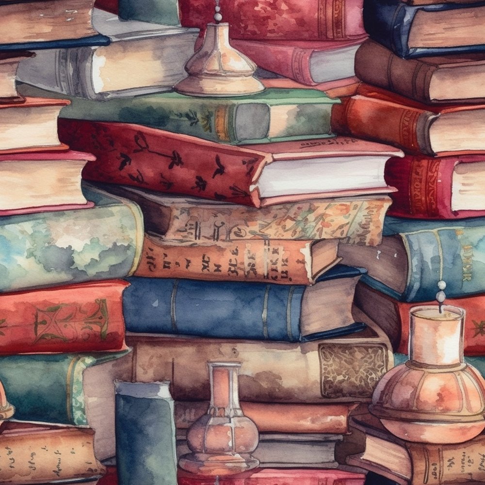 Whimsical Messy Books & Desk Decor #4 Fabric