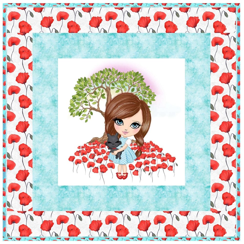 Wizard of Oz Scene Wall Hanging 42" x 42"