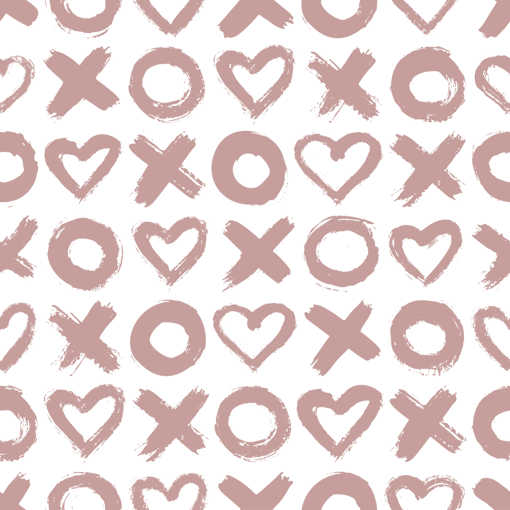 XOXO Fabric - Rose Gold